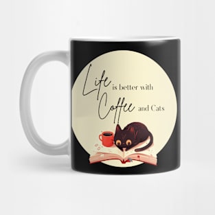 Coffee, Cats, and Cozy Reads Mug